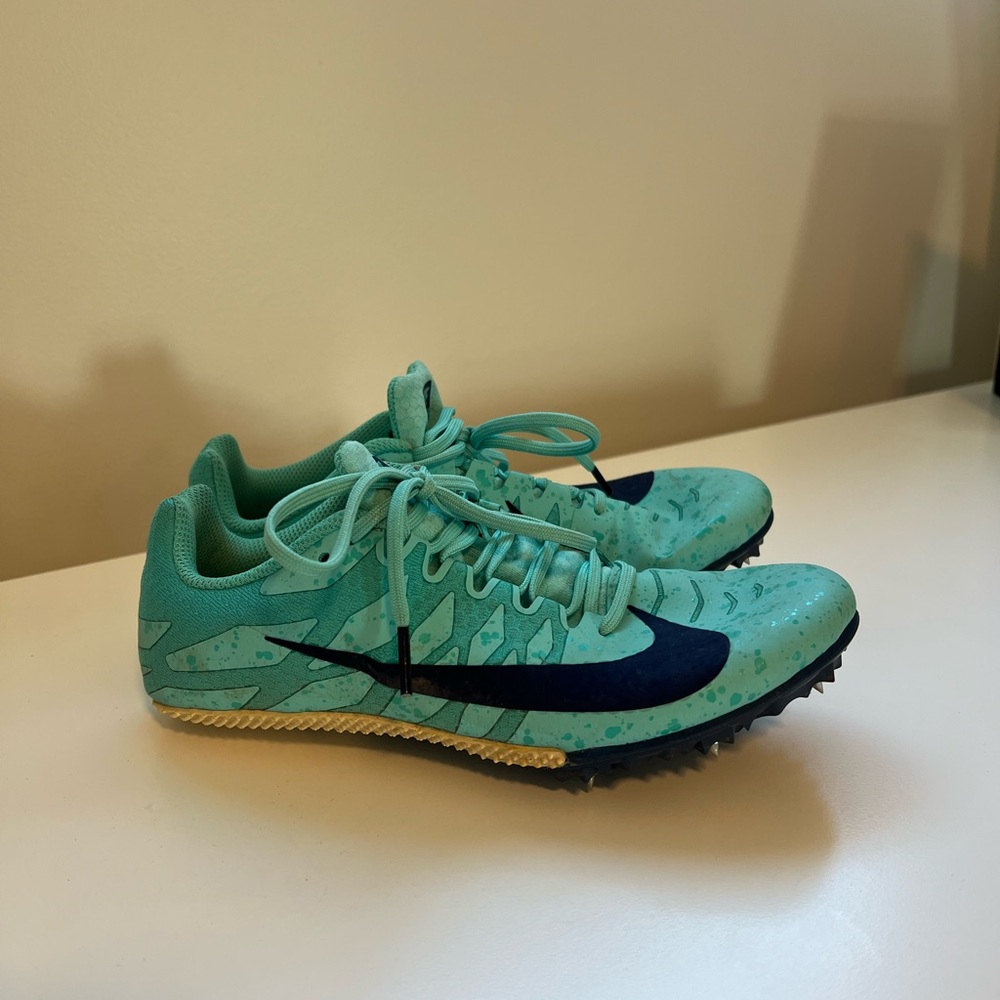 Nike Teal and Black Track Spikes